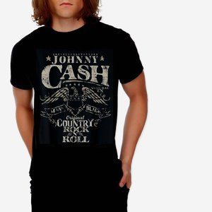 Johnny Cash Man in Black country rock Official T-Shirt L NWT